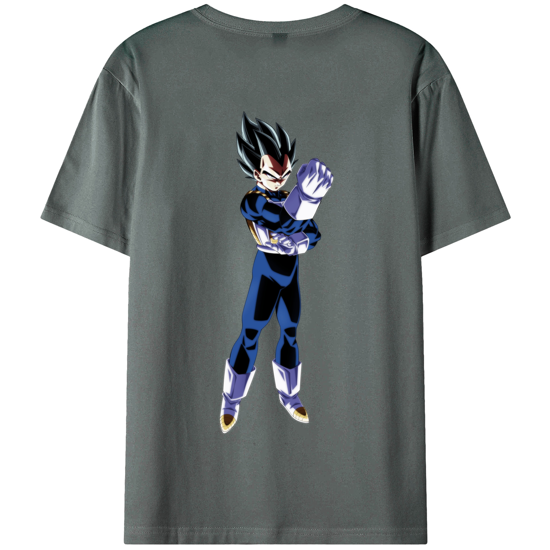 （画像用） ドラゴンボール ベジータ四世（Bejīta Yonsei）DRAGON BALL Vegeta IV 綿100％半袖Tシャツ（背面プリント）